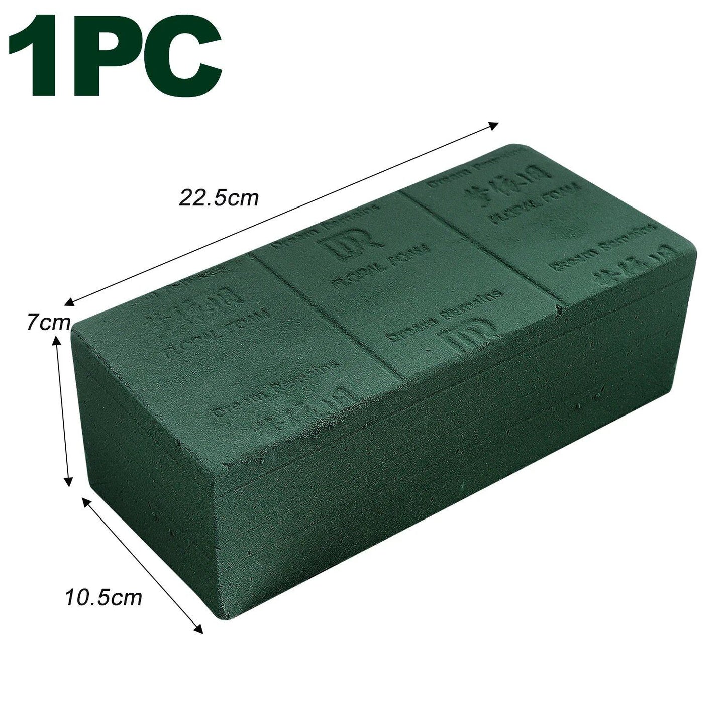 Pack of 1-6 Floral Foam Blocks, Wet Floral Foam for Fresh and Artificial Flowers, Home, Wedding, Party, and Holiday Decor, Parallel Import
