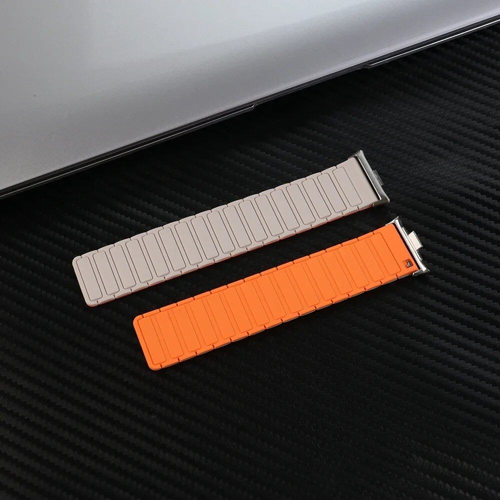 Replacement Magnetic Silicone Wristband for Xiaomi Mi 9 Pro/8 Pro, Redmi Watch 4/5 Compatible, Mi Band 9 Pro Watch Strap, Band Color: Parallel Import
