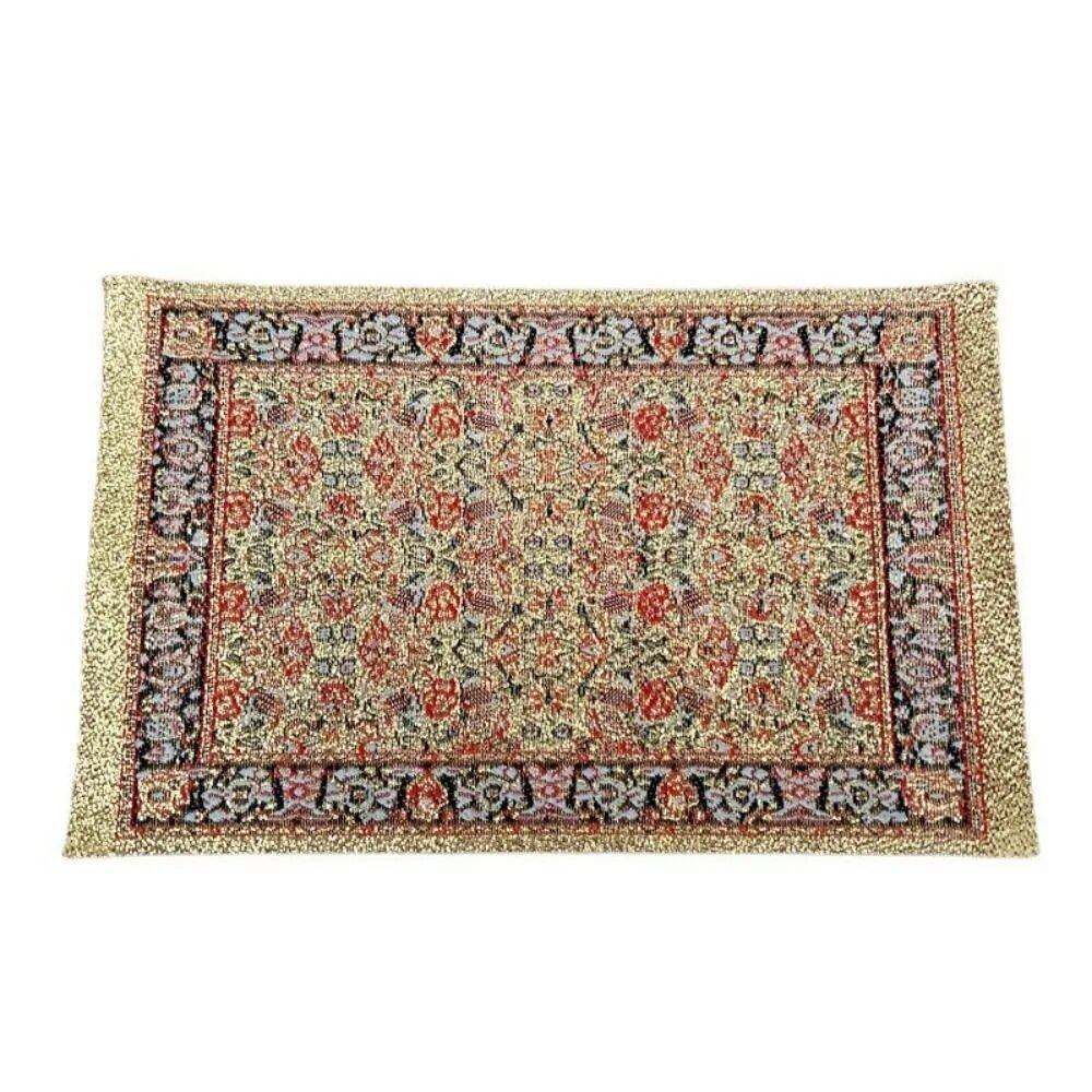 1/12 Scale Turkish Miniature Woven Rug, Dollhouse Carpet, Play House, Mini House Decoration, Floor Mat, Doll Accessories, Parallel Import