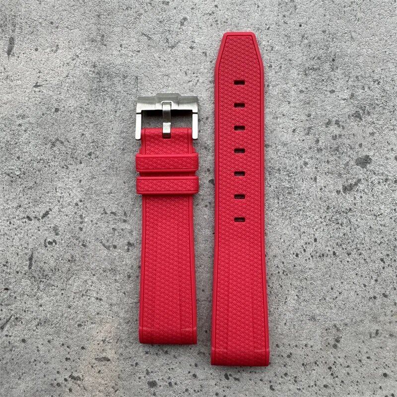 20mm High-Quality Rubber Silicone Strap in Black, Gray, Pink, Yellow, and Blue. Compatible with Omega, Swatch, and Moonwatch. Band Color: Black, Gray, Pink; Band Width: 20mm; Ships from: Parallel Import.