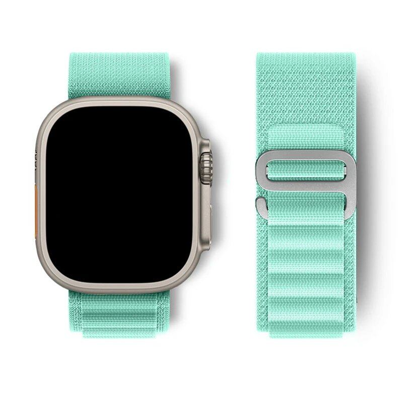 Apple Watch Ultra用アルパインループストラップ 49mm 45mm 46mm 44mm 41mm 42mm 40mm対応 ナイロンブレスレット シリーズ10/9/8/7/SE/6/5/4/3対応 サイズ: 並行輸入品