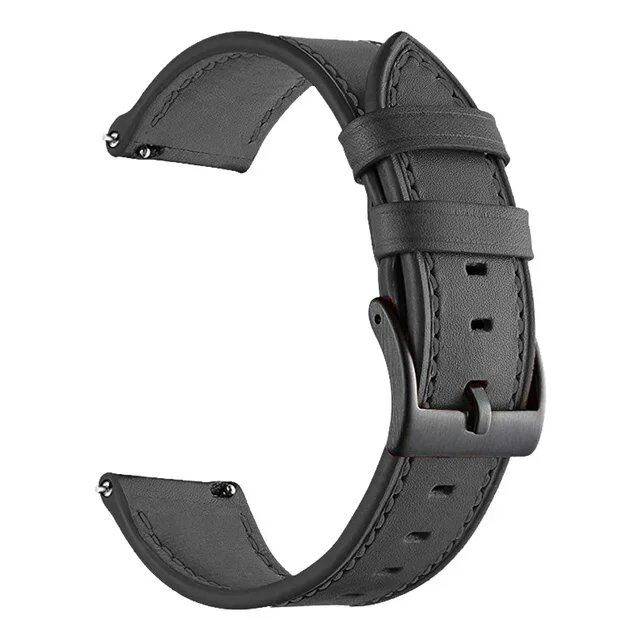 Amazfit Balance対応 22mmレザーストラップ クイックリリース式 スマートウォッチバンド 交換用ベルト アクセサリー バンドカラー: 並行輸入品
