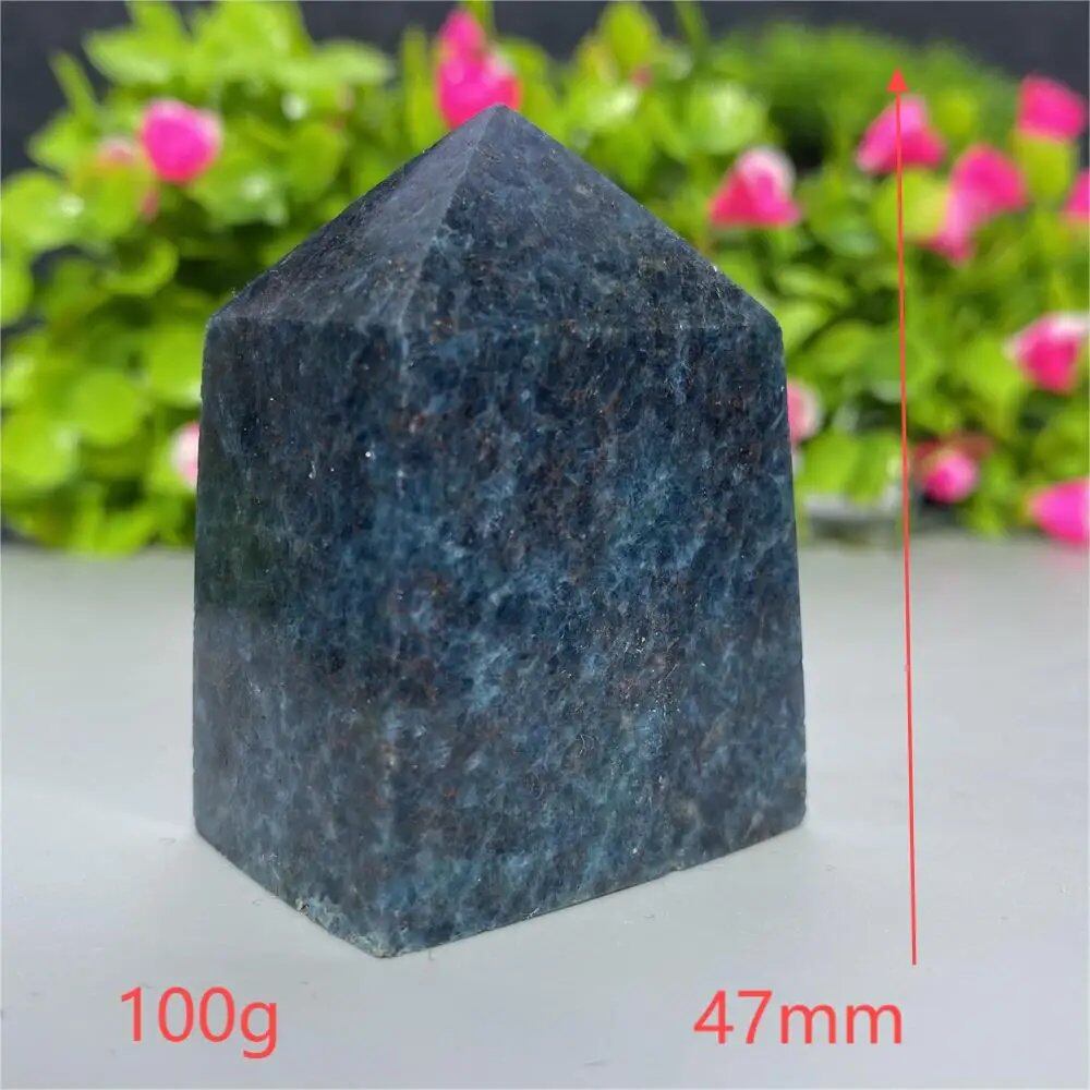 天然水晶 レッドグリーンサファイア 四角柱タワー 鉱物標本 スピリチュアル 瞑想 魔術 ギフトストーン 並行輸入品