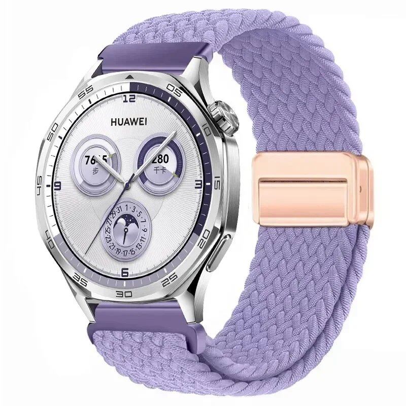22mm Nylon Loop Strap for Huawei Watch GT5 Pro / GT4 / GT3 / GT2e (46mm) - Compatible with Huawei Watch 4 / 3 Pro Wristband Accessory, Band Color: ; Band Width: 22mm, Parallel Import