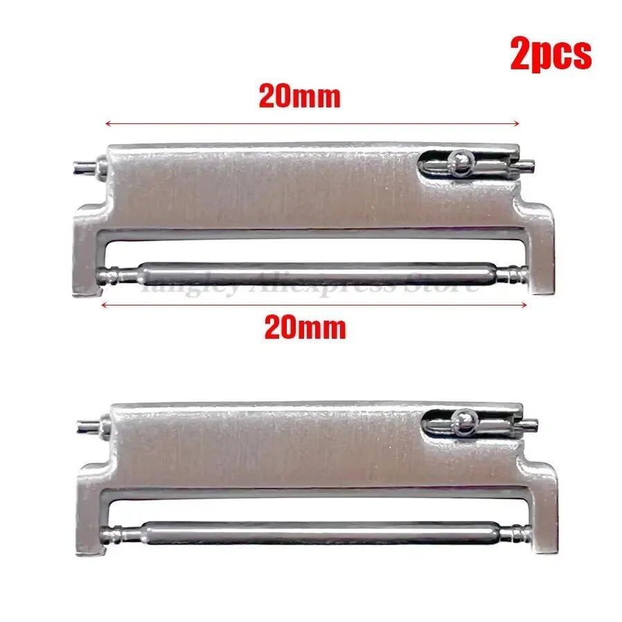 Set of 2 20mm to 18mm, 20mm, 22mm to 22mm, 22mm to 20mm Quick Release Pin Strap Adapter Replacement Band Spring Bar Accessories (Imported)