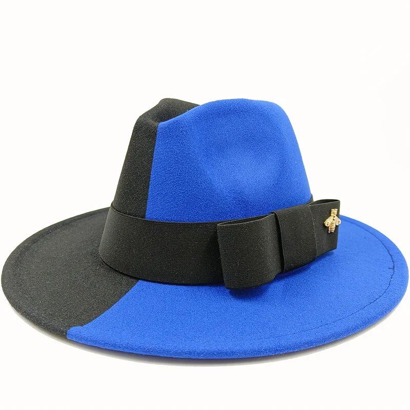 Winter Bowtie Fedora Hat with Textured Surface, Flat Top, and Elastic Band. Red. Men's and Women's Jazz Hat. Sizes: 56-58cm. Ships from: Parallel Import.