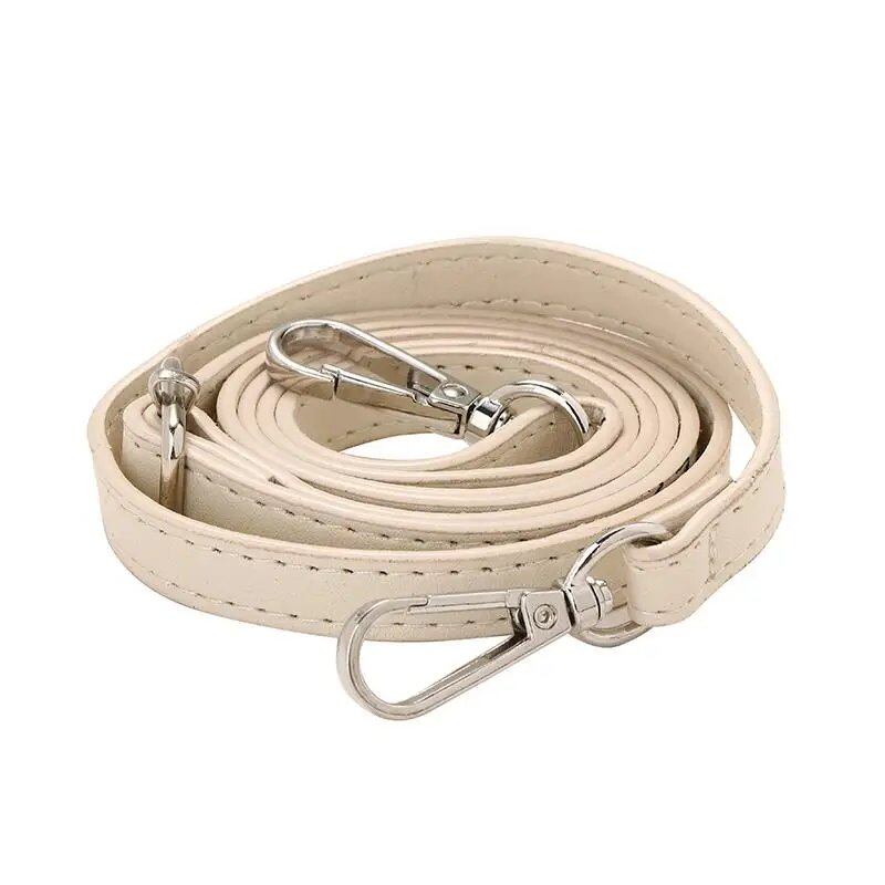 1.2cm Wide Thin Bag Belt/Shoulder Strap Replacement, Long Adjustable PU Leather Bag Strap, Bag Accessory, Color: Parallel Import