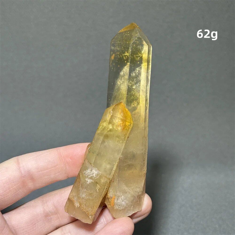 シトリン タワークリスタル 天然クォーツ 鉱石 エネルギー ヒーリング スピリチュアル オーラ 魔術 ホームデコレーション カラー: 並行輸入品