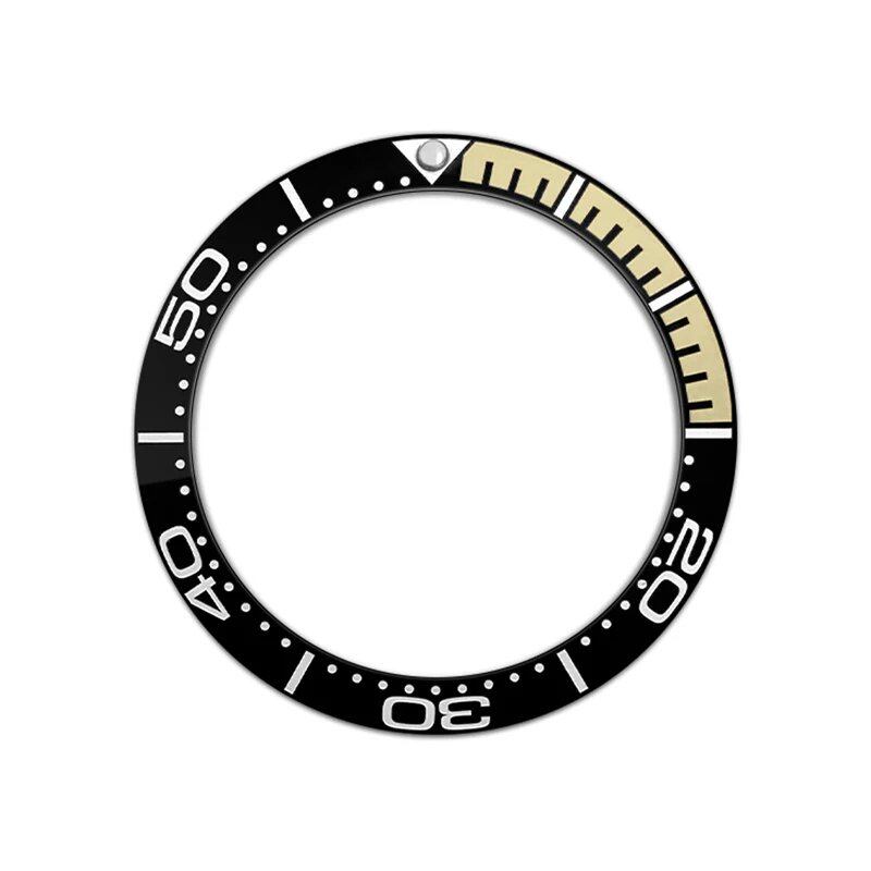 38mm Curved Ceramic Bezel Insert Ring for SKX007, SKX009, SRPD, GMT, SUB, and Seahorse Watch Cases, Men's Watch Modification Part, Parallel Import