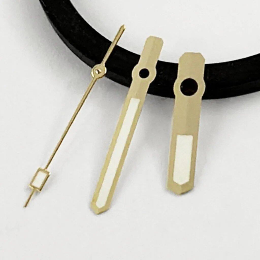 NH35 62MAS Hands, C3 Strong Green Luminous Hands, Silver, Gold, Rose Gold, Black Pointer, Compatible with NH34, NH35, NH36 4R/7S Movements, Color: NO. Parallel Import