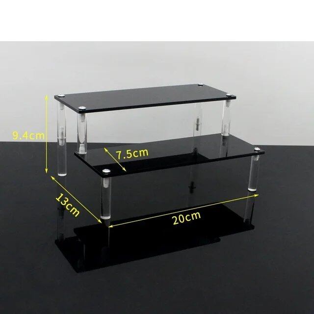 1-5 Tier Acrylic Display Stand/Clear Case (for Cupcakes, Perfume, Dolls, Amiibo, and Funko POP Figures) Color: Parallel Import