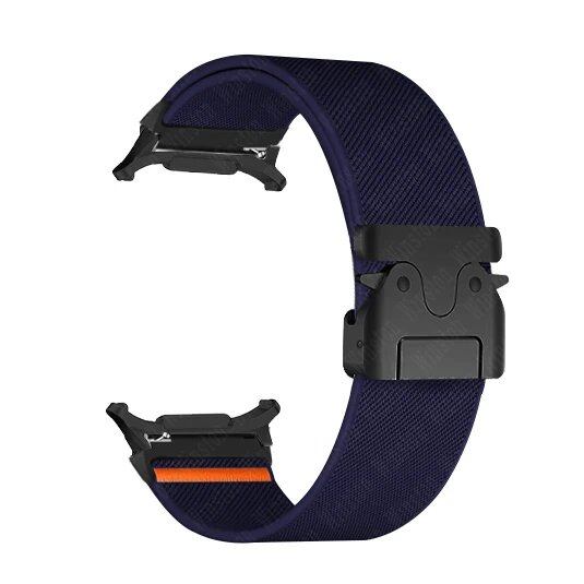 Braided Elastic Bracelet Loop Nylon Strap for Samsung Galaxy Watch 7 Ultra 47mm. Size: Galaxy Ultra 47mm; Band Color: Parallel Import.