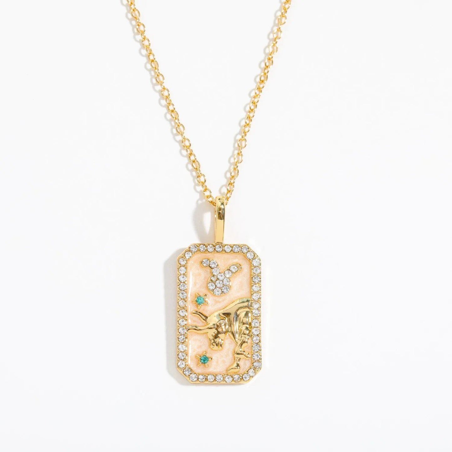 Vintage 12 Zodiac Signs Necklace for Women and Girls - Colorful Zircon Zodiac and Birthstone Necklace, Wedding Jewelry, Gift. Metal Color: ; Ships from: Parallel Import