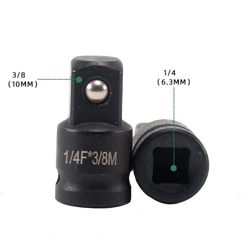 1/2" 3/8" 1/4" 3/4" Air Wobble Socket Extension Adapter for Electric Wrenches, Air Impact Wrench Conversion Socket, Ratchet Drive Joint, Color: Parallel Import