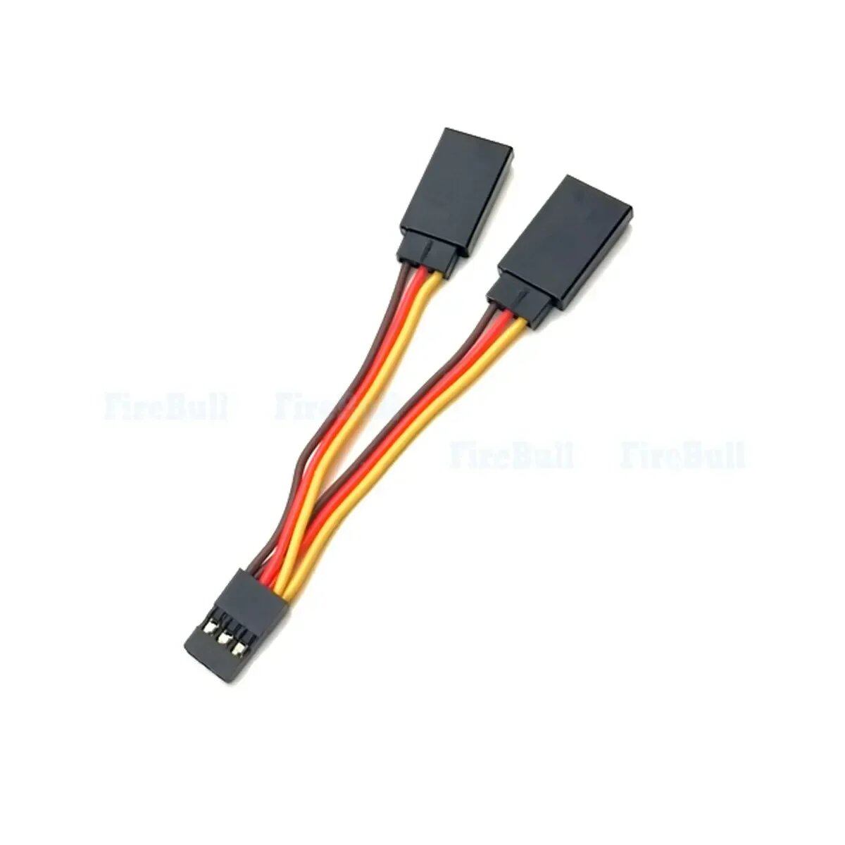 1 2pcs/5pcs 90mm Servo Splitter Cable, 1 Female to 2 Male JR Style Servo Y Harness Extension Cable Wire for RC Car Drone Color: Parallel Import
