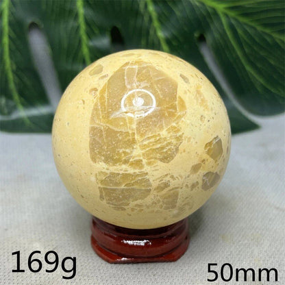 Hand-Polished Australian Gold Opal Ball, Ideal for Home Decor, Room Decoration, Holiday Gifts, Spiritual Stones, Healing, Witchcraft, Altars, and Prayer (Imported)
