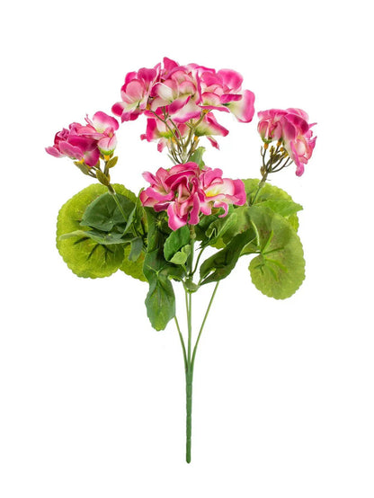 1/5-Piece Artificial Silk Begonia Flower Plants for Outdoor Garden Arches, UV Protection, Wedding, Bridal, Home Bonsai, Christmas Party, DIY Gift, Size: Parallel Import