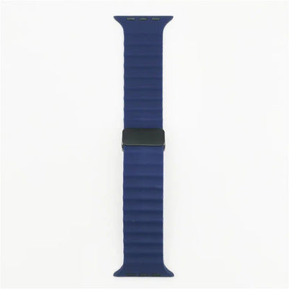 Magnetic Buckle Strap for Apple Watch - Compatible with Ultra 2/SE/Series 3-9, 49mm/45mm/44mm/40mm/41mm/38mm/42mm Silicone Bracelet, Band Color: mm, Parallel Import