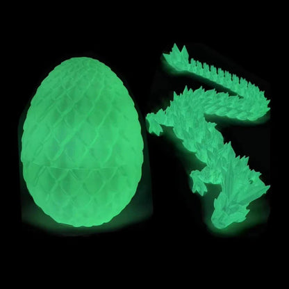 1/2 pcs 3D Printed Dragon Egg, Movable and Rotating Jointed Dragon Model, Desktop Ornament, Kids Toy, Parallel Import