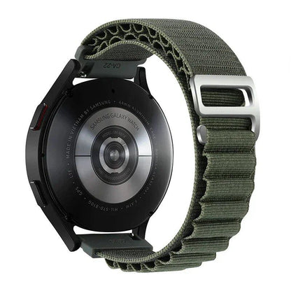 Nylon Alpine Loop Wristband for Samsung Galaxy Watch 6/4/5/Pro/Classic (45mm, 44mm, 40mm, 20mm, 22mm), Compatible with HUAWEI GT 2e/3, Band Color: Parallel Import