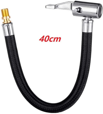 10/20/40/80cm Locking Air Chuck with Air Hose for Standard Tire Valve Fine Thread Inflator Hose for Motorcycles, Cars, and Bicycles. Color: ; Ships from: Parallel Import