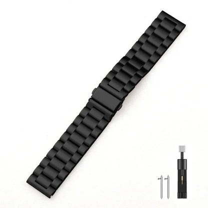 22mm Metal Strap, Premium Stainless Steel Wristband for Garmin Forerunner 265, 965, 955, 255, Music, and Garmin Venu 3/2 Accessories, Band Color: Parallel Import