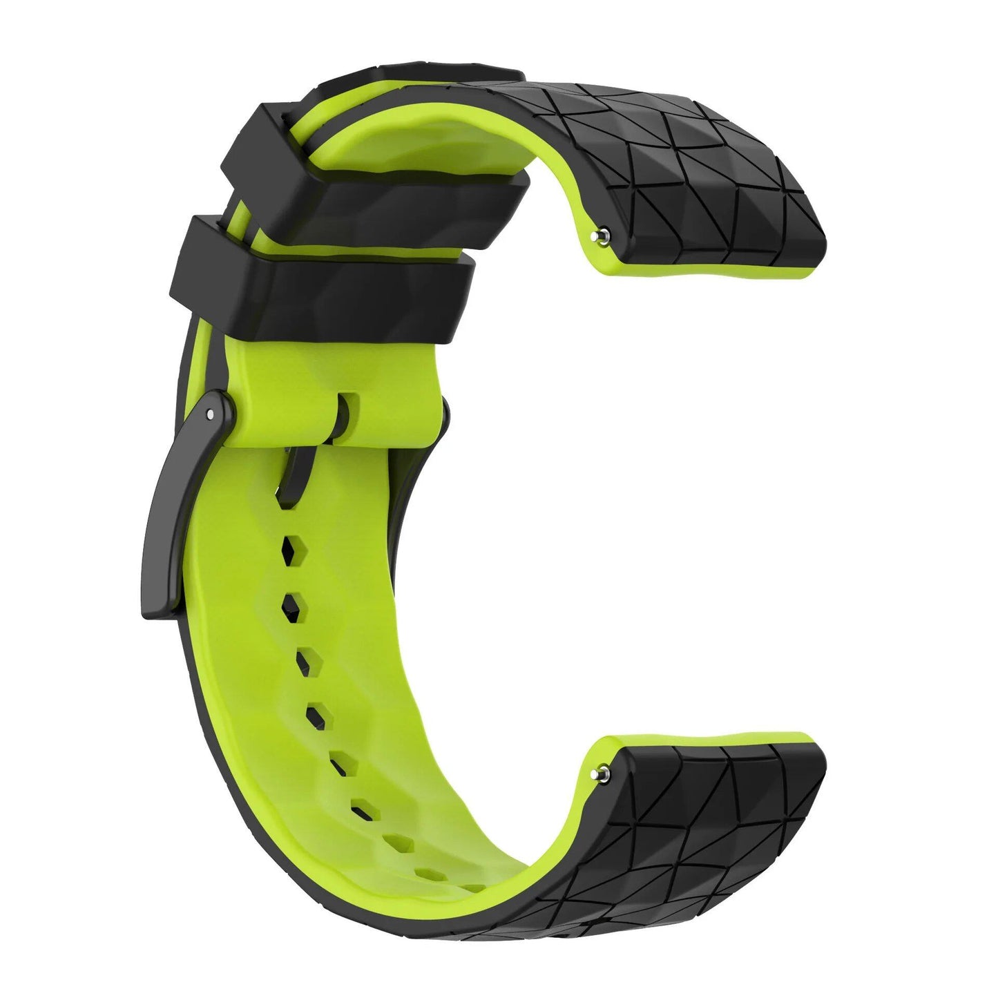 24mm Soft Silicone Watch Band Replacement Strap for SUUNTO 9/9 Baro, Compatible with SUUNTO D5, New Smartwatch Band, Size: SUUNTO 9-D5-9 Baro; Band Color: Black; Band Width: 24mm, Parallel Import