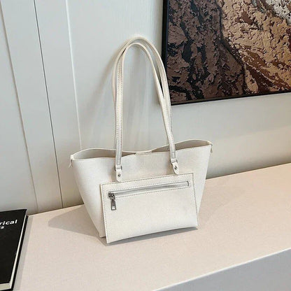 2セット レディース トートバッグ PUレザー ショルダーバッグ 女性用 ファッショナブル トラベルバッグ デザイナー ラグジュアリー アンダーアームバッグ ブランド サック ボルサ サイズ：（最大長さ20cm以上30cm未満）;色;発送元： 並行輸入品