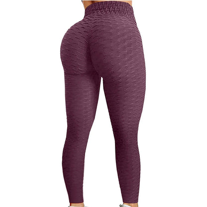 Women's Bubble Butt Lifting Yoga Pants, Fitness, Running, High Waist, Gym, Sports, Flare Pants, Dance Trousers, Size: Parallel Import