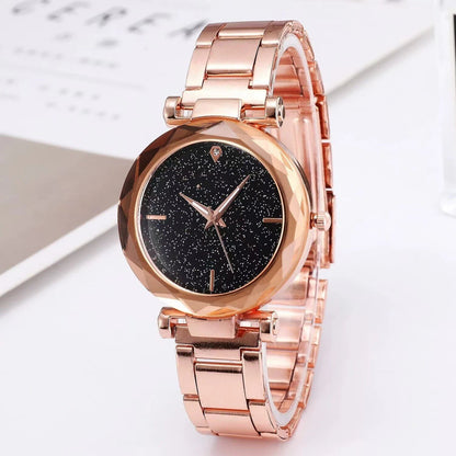 High-quality, fashionable, casual women's waterproof, luminous steel band sports watch for students and women. Parallel import.