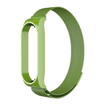 Milanese Loop Strap Compatible with Xiaomi Mi Band 7/6/5/4/3, Stainless Steel Magnetic Bracelet, Metal Wristband for Mi Band 4/3, Size: Mi, Parallel Import