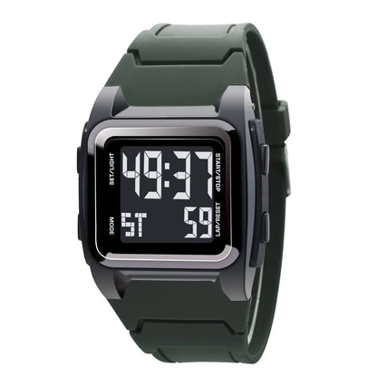 YIKAZE Men's Waterproof Sports Digital Watch with Alarm, Stopwatch, and LED Display, Multi-Function, Parallel Import