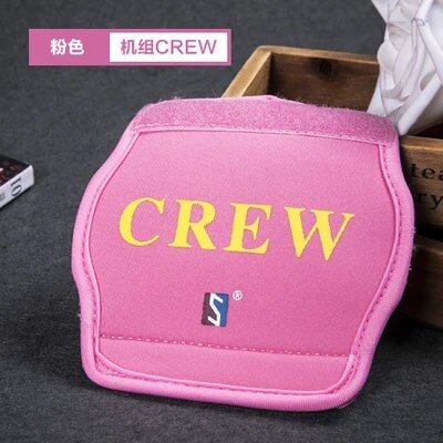 ユニセックス ブラック/ピンク ネオプレン ハンドルカバー 客室乗務員 パイロット 保護スリーブ ギフト 女性 男性 乗務員 スーツケース用  並行輸入品