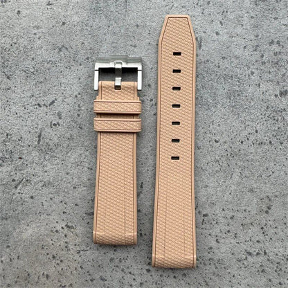 20mm High-Quality Rubber Silicone Strap in Black, Gray, Pink, Yellow, and Blue. Compatible with Omega, Swatch, and Moonwatch. Band Color: Black, Gray, Pink; Band Width: 20mm; Ships from: Parallel Import.