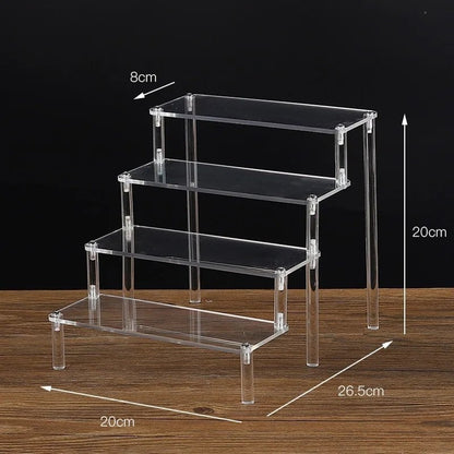1-5 Tier Acrylic Display Stand/Clear Case (for Cupcakes, Perfume, Dolls, Amiibo, and Funko POP Figures) Color: Parallel Import