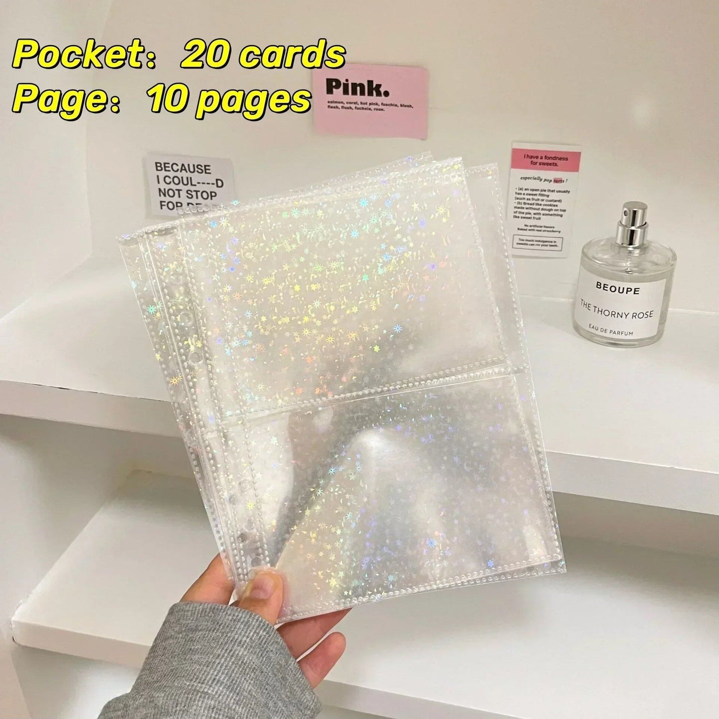 1-4 Grid Multi-Pocket Photo Card Binder Inner Pages for A5 KPOP Photo Cards, Sleeves, Photo Albums, Page Protectors, Card Sleeve Sheets (Parallel Import)