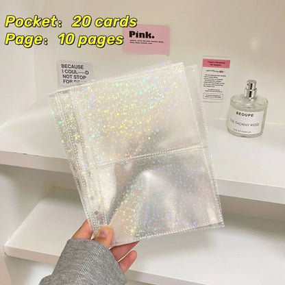 1-4 Grid Multi-Pocket Photo Card Binder Inner Pages for A5 KPOP Photo Cards, Sleeves, Photo Albums, Page Protectors, Card Sleeve Sheets (Parallel Import)