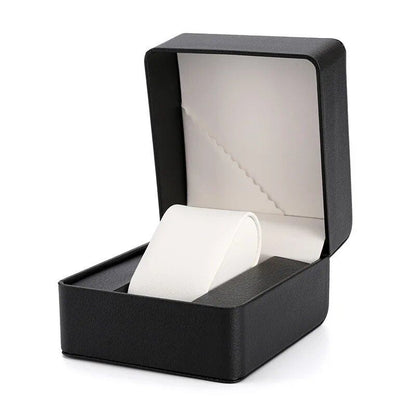 Vintage-inspired PU leather watch case, stylish watch storage box, travel watch display box, parallel import