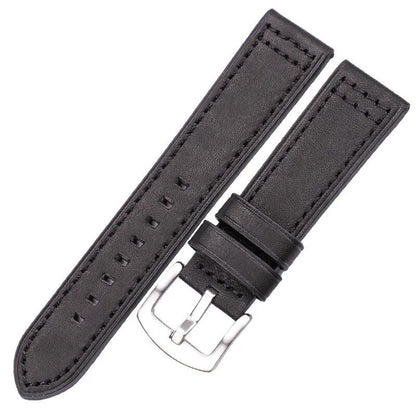 Genuine cowhide leather watch band for Samsung Gear S3 in black, blue, gray, and brown. Compatible with men and women. Band color: mm. Parallel import.