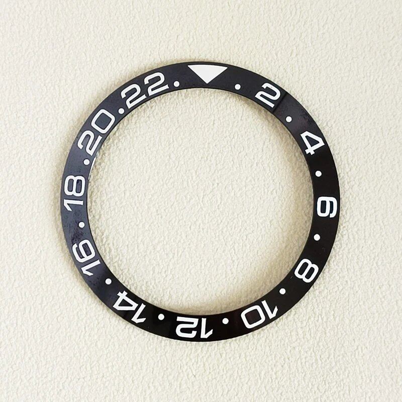 38mm High-Quality Ceramic Bezel with Popular GMT Two-Tone Insert Ring, Inner Diameter 30.5mm, Compatible with 40mm Men's Watches, Color: 0, Parallel Import