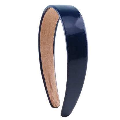 1.18-inch PU Leather Headband, Wide Pad, Non-Slip, Stylish Hairband, Cute Hair Accessory for Women, DIY, Parallel Import