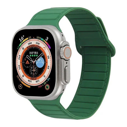 Silicone band for Apple Watch (Compatible models: Ultra 2/Series 10/9/8/7/6/SE/5/4/3, Sizes: 49mm/45mm/44mm/46mm/42mm/41mm/40mm) Magnetic Strap Band Color: mm Parallel Import