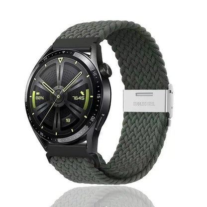 Garmin Venu/Sq/Sq 2/Venu 2 Plus/Venu 3S/Forerunner 945/Approach S62/Fenix 6対応 18/20/22mm クイックリリース ブレイデッド ストラップ サイズ： 並行輸入品