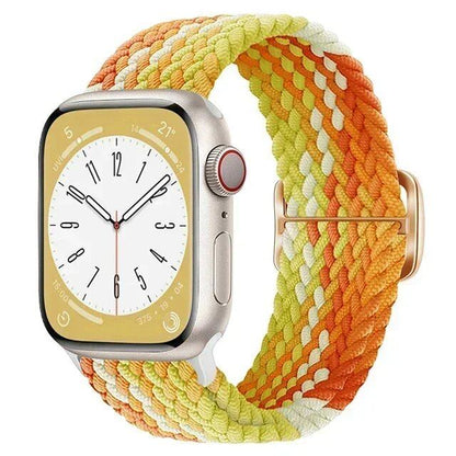 アップルウォッチUltra 2用ナイロンストラップ バンド 49mm 40mm 44mm 41mm 38mm 45mm対応 伸縮ブラidedループ ブレスレット iWatchシリーズ9/8/7/6/SE/5/4対応 バンドカラー：mm 並行輸入品