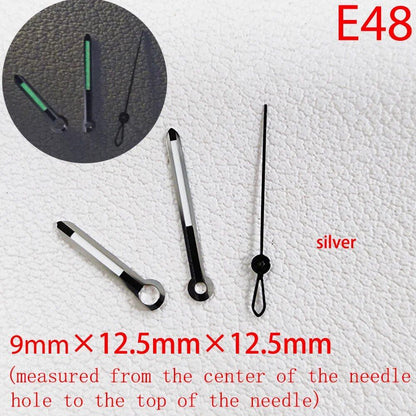 ETA Series Watch Accessories, Green &amp; Blue Super Luminous Hands for ETA 2824, 2892, 2836, and 2834, Parallel Import