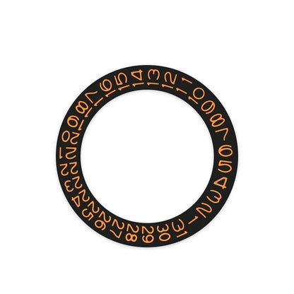 Round Calendar Disc with Date Display at 3 o'clock, Day Wheel Calendar Plate, and Date Disc for NH35 and NH36 Movements, Color: Black, Parallel Import