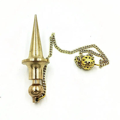 Metal Charm Pendulum for Dowsing, Divination, and Reiki Healing, Spiritual and Wiccan, Unisex, Screw Shape, Radiestia, Parallel Import
