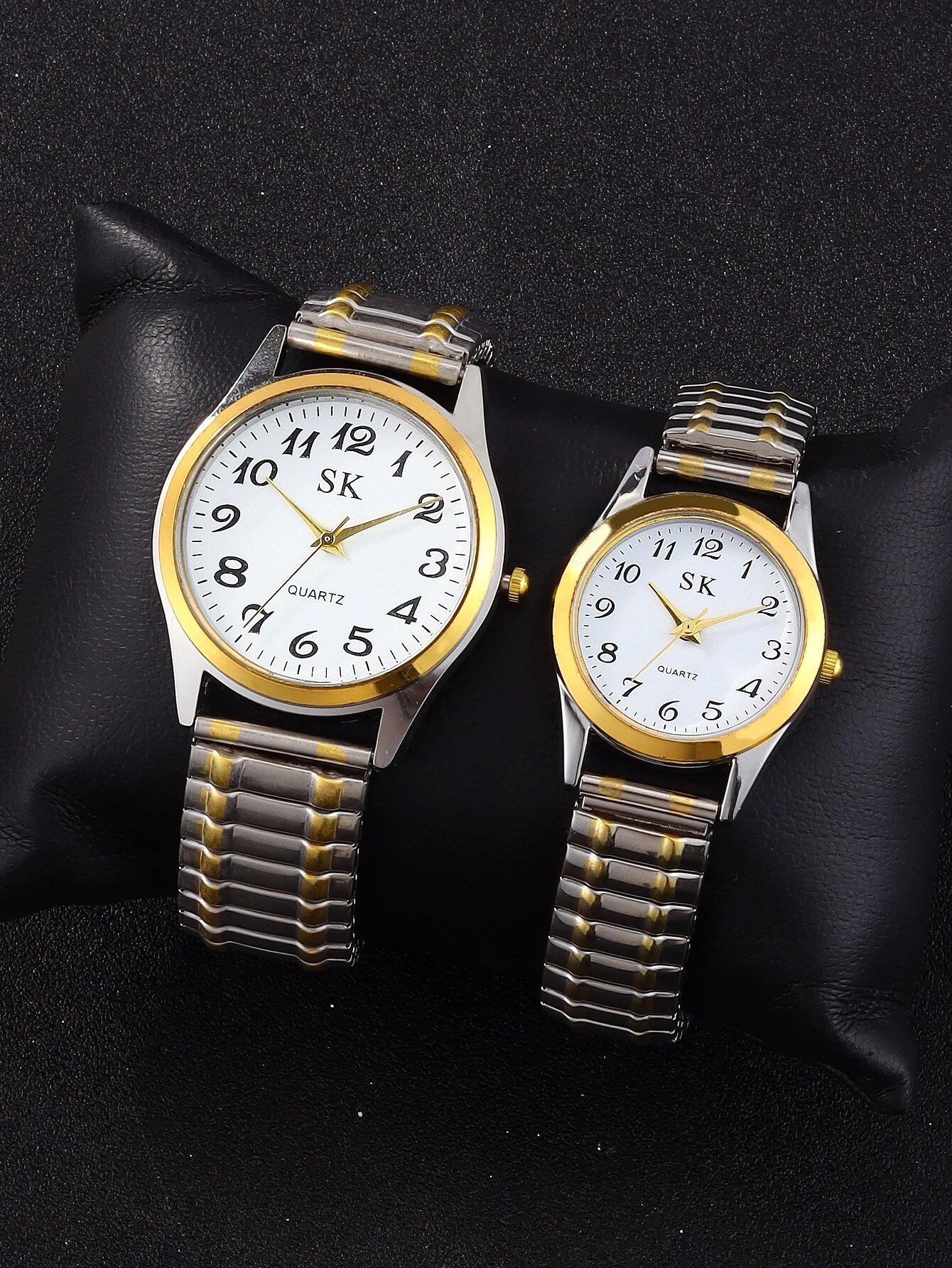 Two Elegant Retro Quartz Watches, Classic Business Fashion Analog Wristwatches, Perfect Gift for Your Loved Ones, Color: Blue, Parallel Import