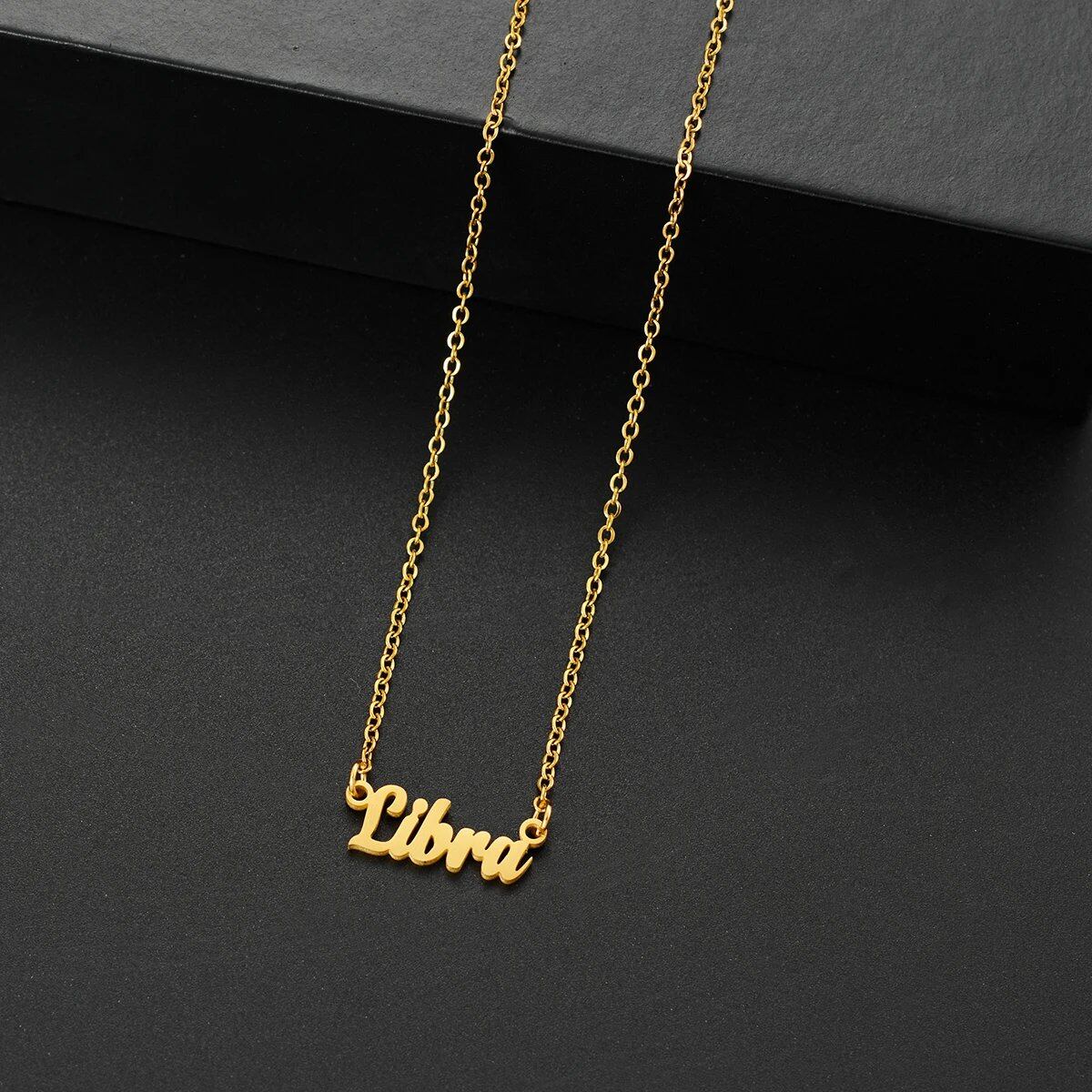 Silver-colored stainless steel star and constellation chain necklace for women, constellation pendant, birthday gift, 45cm long; metal color, parallel import