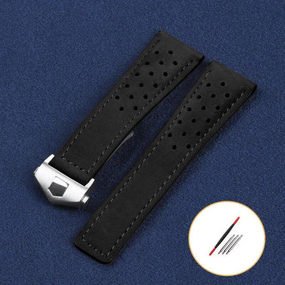 20mm 22mm 本革 本物牛革 ウォッチバンド TAG HEUER（タグ・ホイヤー） カレラ アクアレーサー モナコ F1 対応 ソフトストラップ ユニバーサル リストバンド バンドカラー：mm 並行輸入品